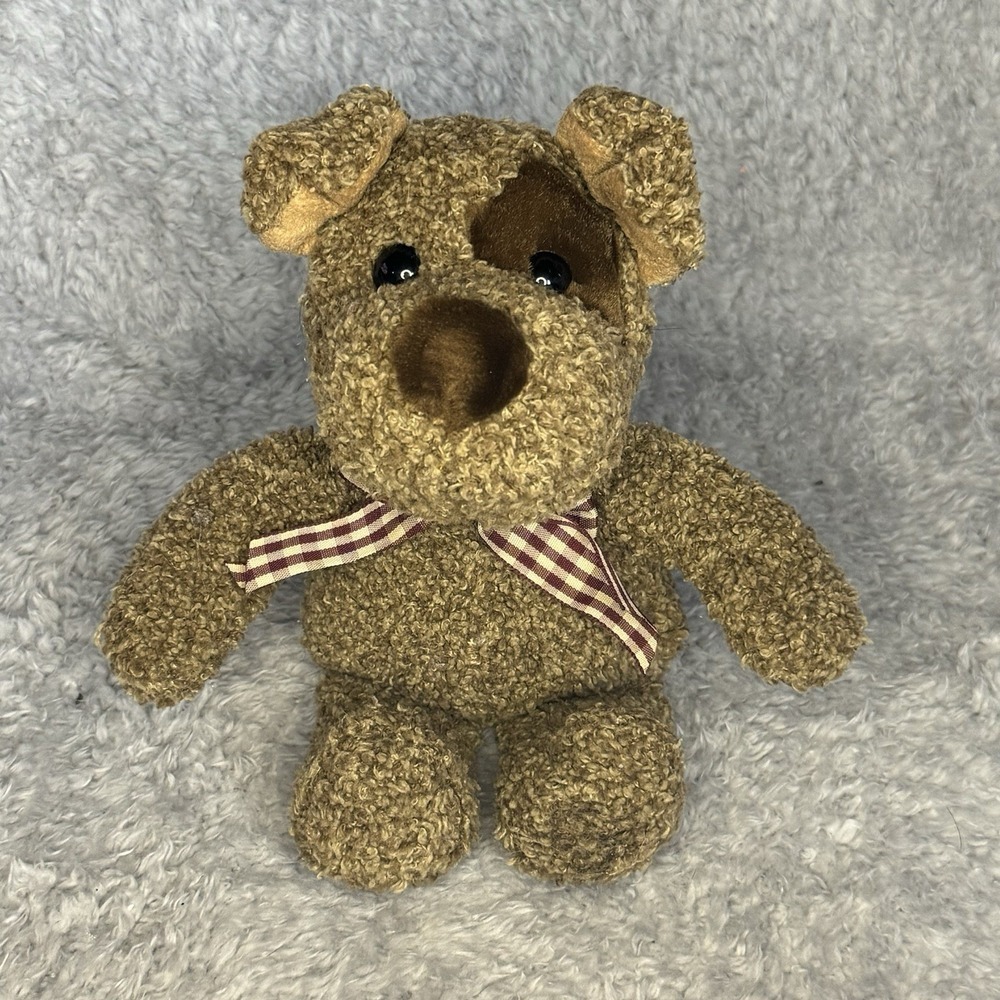 Dakin Applause‎ Pirate Dog Puppy Brown Plush 10" Stuffed Animal Toy